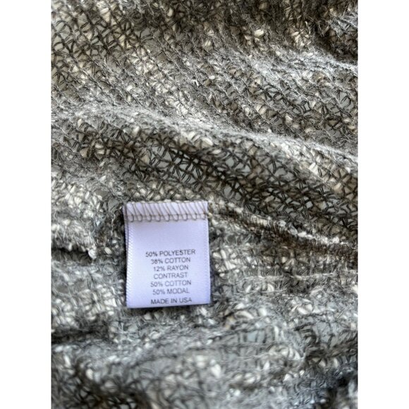 Sloane Rouge XS Gray Crochet Tank Top Braided Straps Women’s Knit Top NWOT - Picture 4 of 6